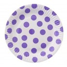Talířek s puntíky fialový