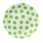 Talířek s puntíky zelený