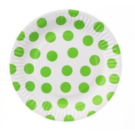 Talířek s puntíky zelený