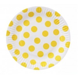Talířek s puntíky žlutý