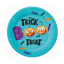 EKO Papírové talířky Halloween - Trick or treat 18 cm - 6 ks