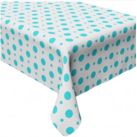 Ubrus foliový puntík - MODRÝ 100 x 130 cm