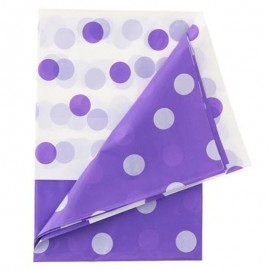 Ubrus s puntíky fialový