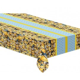 Plastový párty ubrus Mimoni žlutý 120 x 180 cm