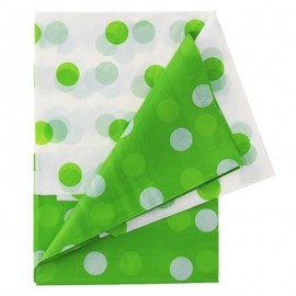 Ubrus s puntíky zelený