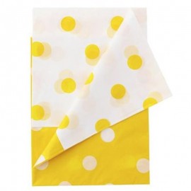 Ubrus s puntíky žlutý