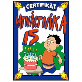 Certifikát patnáctníka