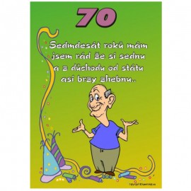 Certifikát - 70 - pro muže