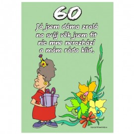 Certifikát - 60 - pro ženy