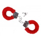 Pouta s chmýřím - červená