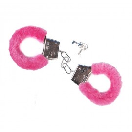 Pouta s chmýřím - růžová