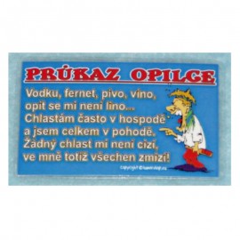 Průkaz - Průkaz opilce